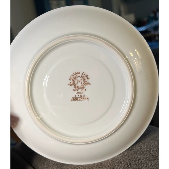 Noritake of Japan 5.75” Saucer Goldana 4789 gold gilded Replacement - Picture 6 of 7